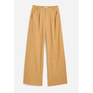 Madewell $118 The Harlow Wide Leg Pant Desert Dune Size 10 NG521